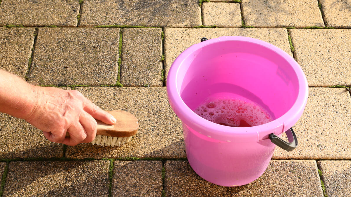 Cleaning slabs with soap